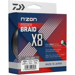 Fir Textil Daiwa - Nzon 8X Braid Steel Gray 0.10mm 150m Fir Textil Daiwa - Nzon 8X Braid Steel Gray 0.10mm 150m